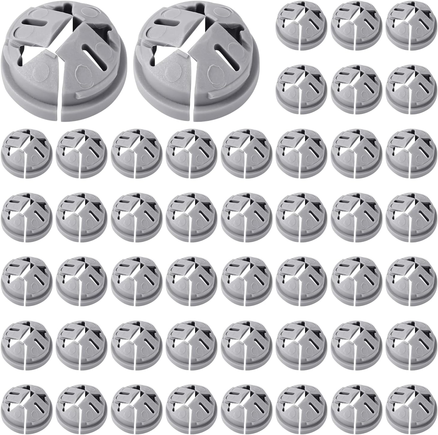 100pcs Pushin Cable Connectors, 3/8 Inch Trade Size NonMetallic Push