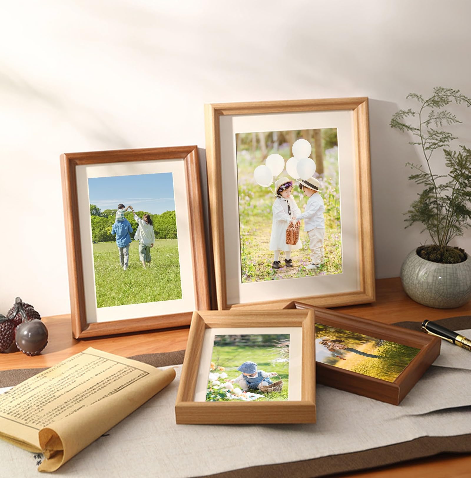 Amazon.com - Stfery 3x5 Photo Frame Wooden Acrylic Memorial