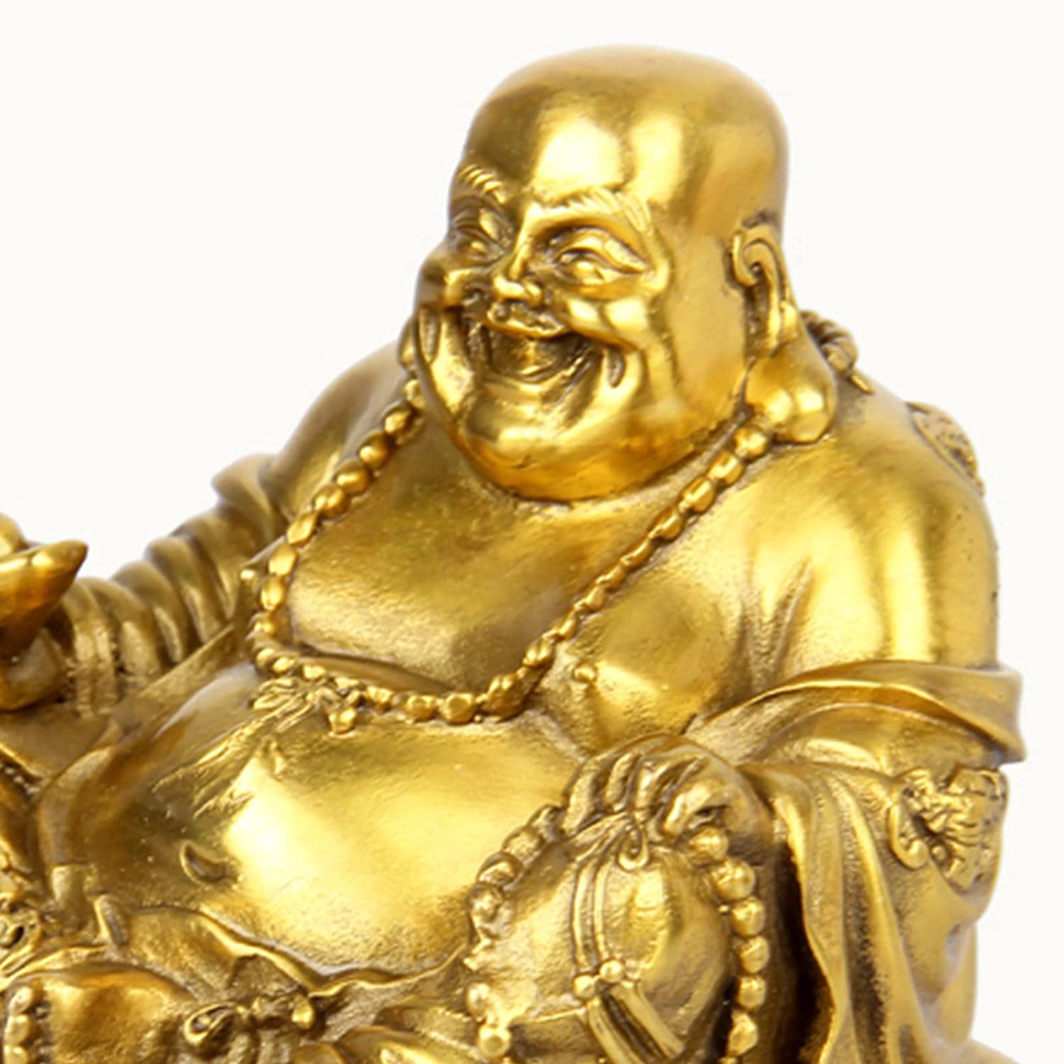 posąg Buddy lub Bodhisattwy， Błogosławieństwo Buddy Idol ozdoby, Ozdoby Mini Statua Dekoracyjne Rzeźba Śmiejący się Posąg na szczęście Figurka