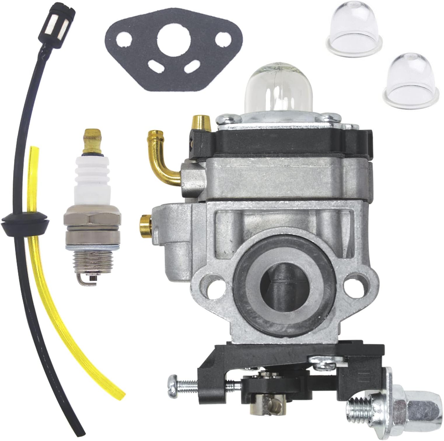 FitBestCarburetor for Walbro WYK-233A Echo A021001340 PAS280 PPF280 PPT280 SRM280 SRM-280U BRD280 PE280 PPF300ES PPT300ES Trimmers Carb with Kit – Replaces OEM Part, Fuel Line, Filter, Gaskets
