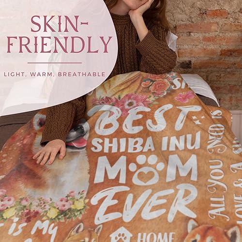 Miniatura 4 de Regalos Shiba Inu para mujer, manta única de franela Shiba Inu, 50 x 65 pulgadas, agradable al tacto, regalo novedoso