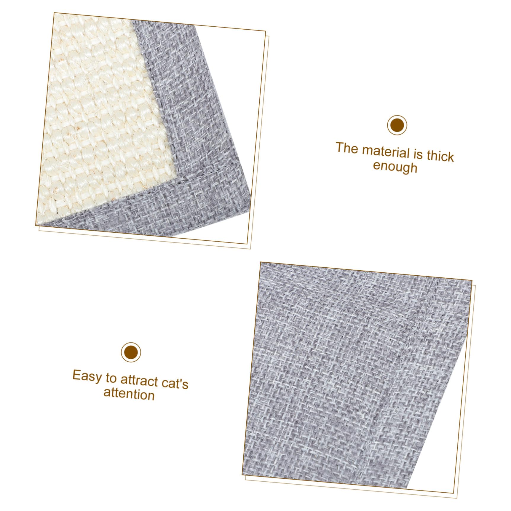 SOLUSTRE Protector contra Arañazos para Sofá de Sisal, Funda para Reposabrazos Resistente y Antiarañazos, Adecuado para Gatos en Habitaciones y Tiendas