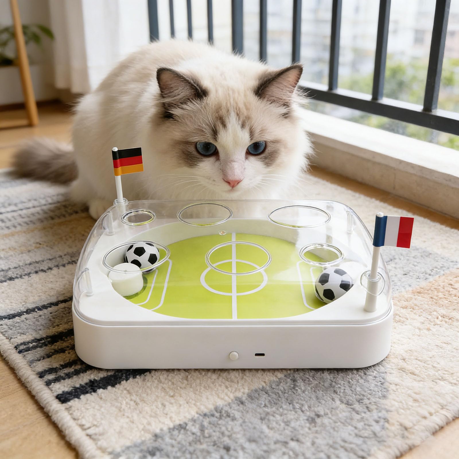 Generisch Hot Field Cat 2026 - Bastone da gioco interattivo, 35 x 24 cm, colore: Bianco
