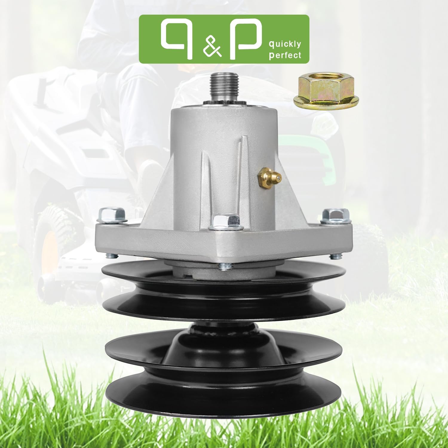 q&p Spindle Assembly Bracket Replaces MTD White Yard Machine 46 inch Deck GT185 LT1800 618-0241 618-0431 918-0241 918-0431