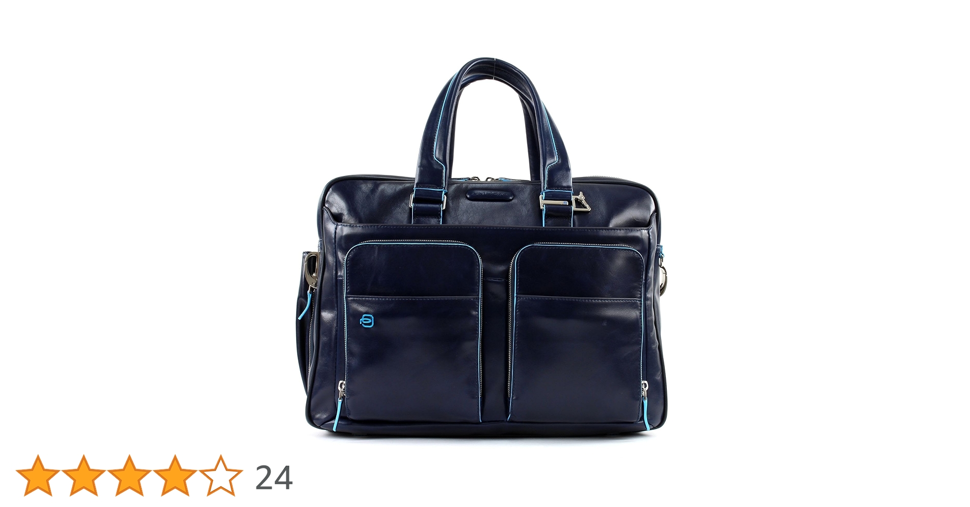 ピクアドロ2WAYビジネスバッグメンズビジネスバック青レザーブリーフ