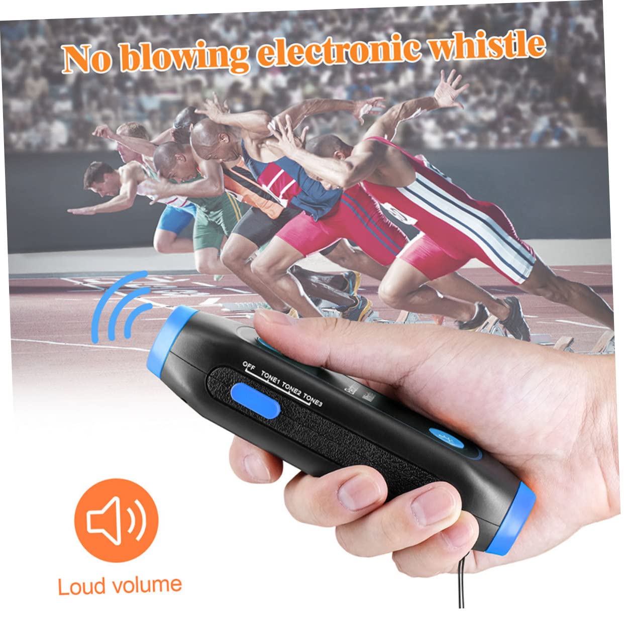BESPORTBLE Fischio Elettronico Fischio da Tennis Cavo Spina USB Fischio di Fischio di Emergenza del Corno d'Aria Strumento Dispositivo di Abbaio Non Mai di Notte