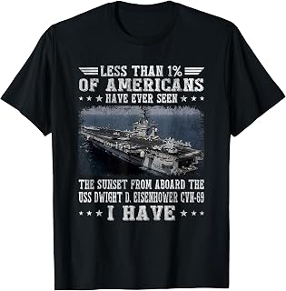 USS Dwight D. Eisenhower CVN-69 Aircraft Carrier Veteran T-Shirt