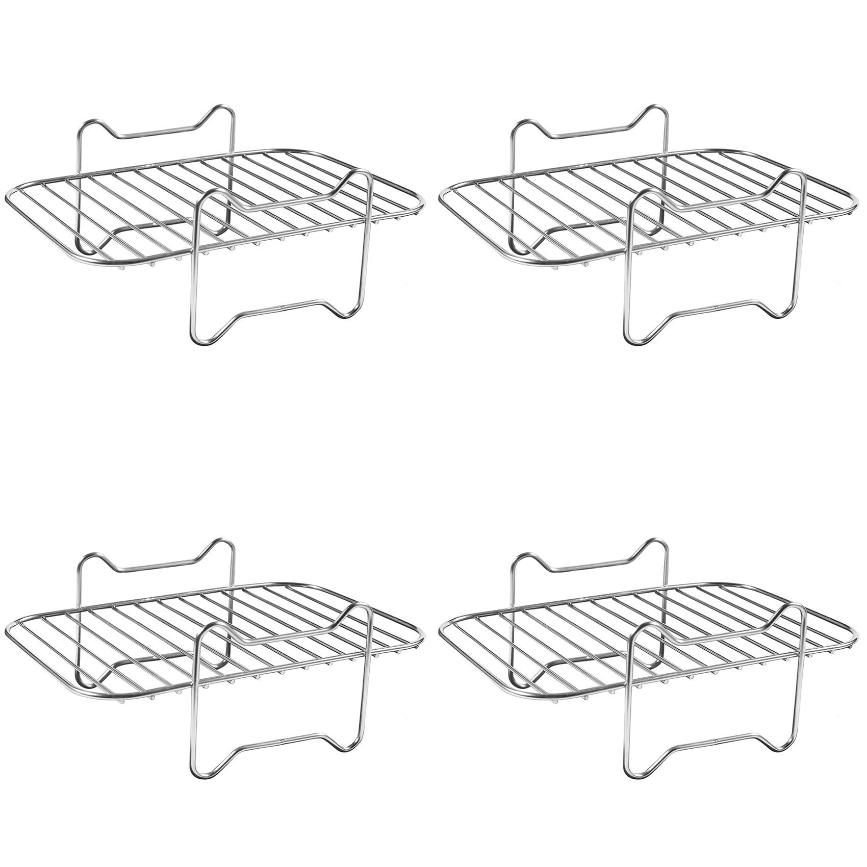 Hndhbfgrt 4X Air Fryer Rack for Double Basket Air Fryers, Dehydrator Rack for Foodi DZ201 DZ401 Air Fryer Accessories