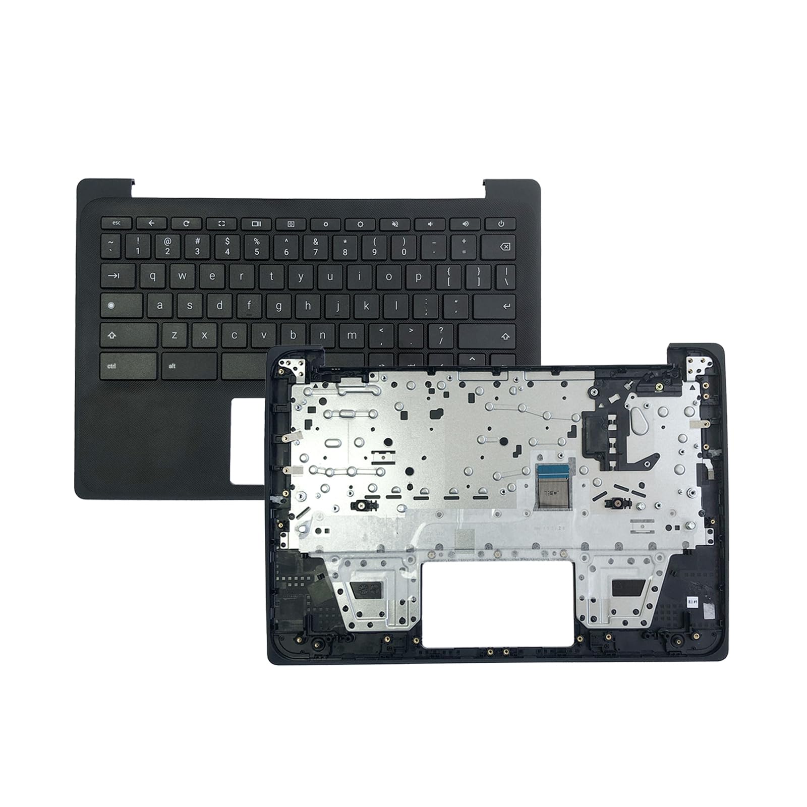 N93657-001 Replacement for HP Fortis Chromebook 11 G10 Laptop Upper Top Cover Case Palmrest Not-Backlit US Keyboard Assembly Part