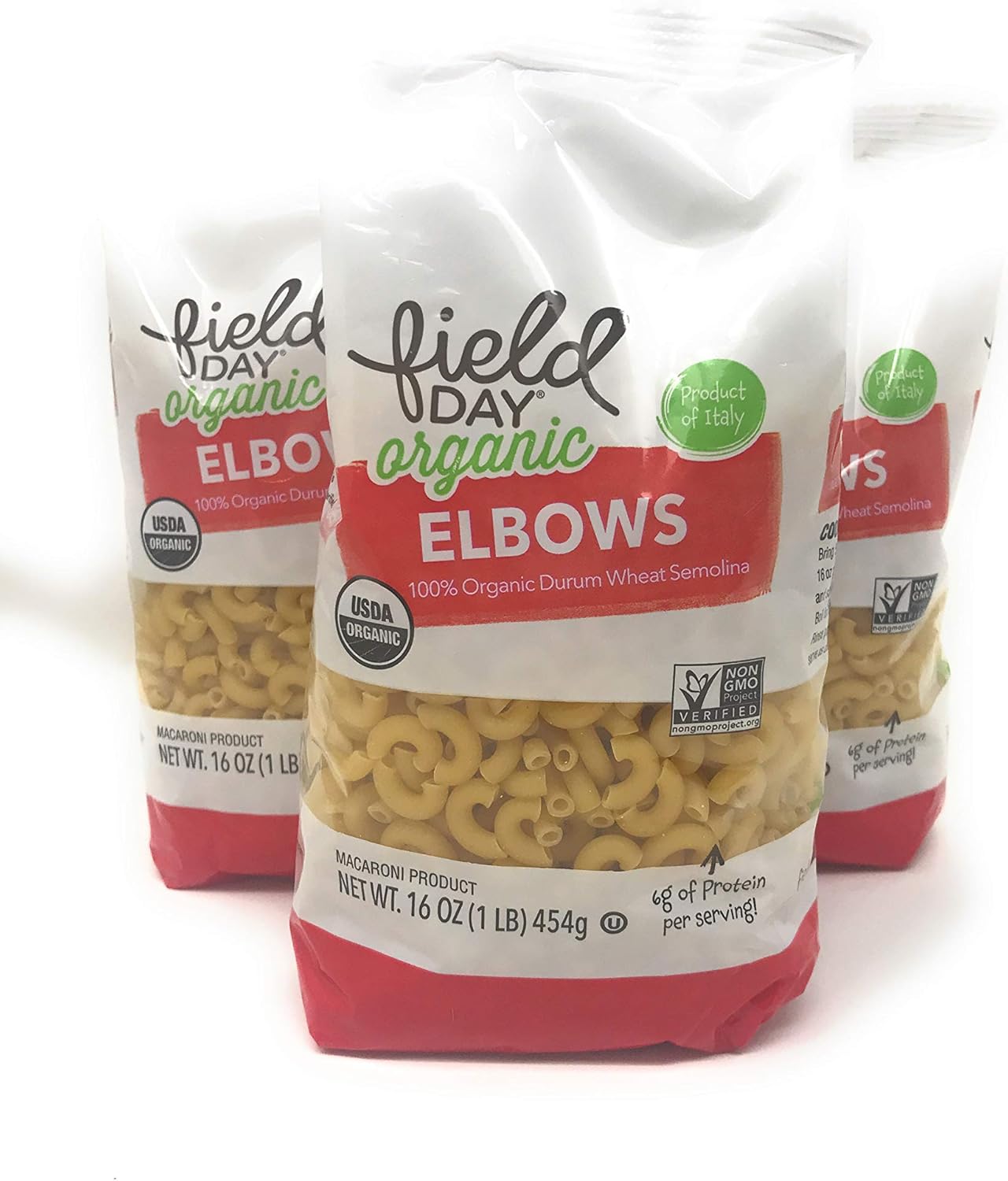 Field Day, Organic Traditiional Elbow Macaroni, 16 Ounce