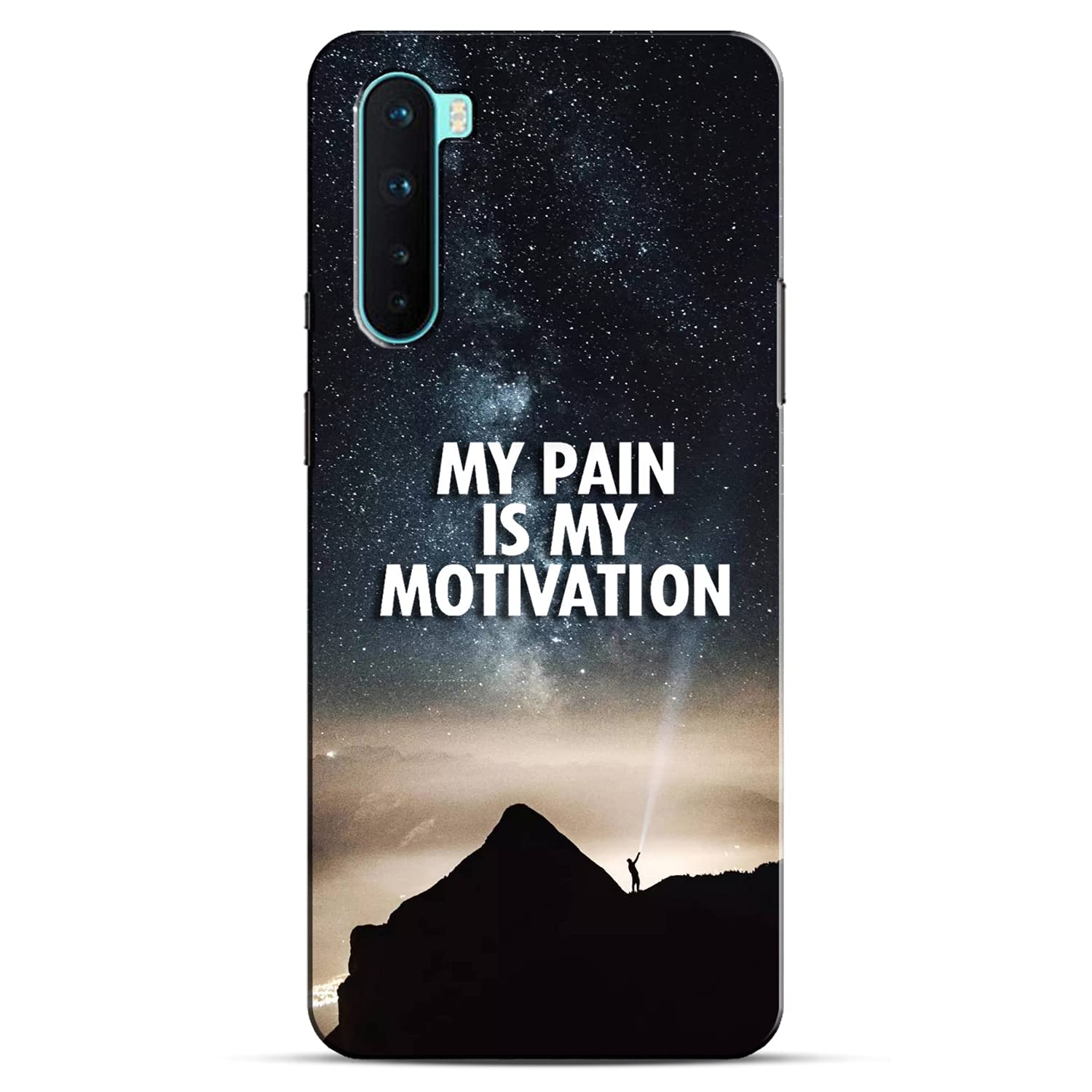 COLORflow ONEPLUS NORD Back Cover Quotes (My Pain is My Motivation