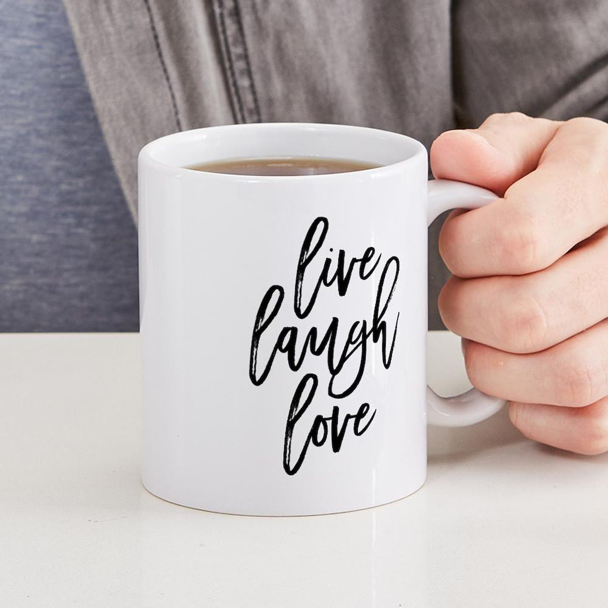 CafePress "Live Laugh Love" Ceramic Coffee Mug - 11 Oz, Dishwasher & Microwave Safe, Multiple Colors - View #5