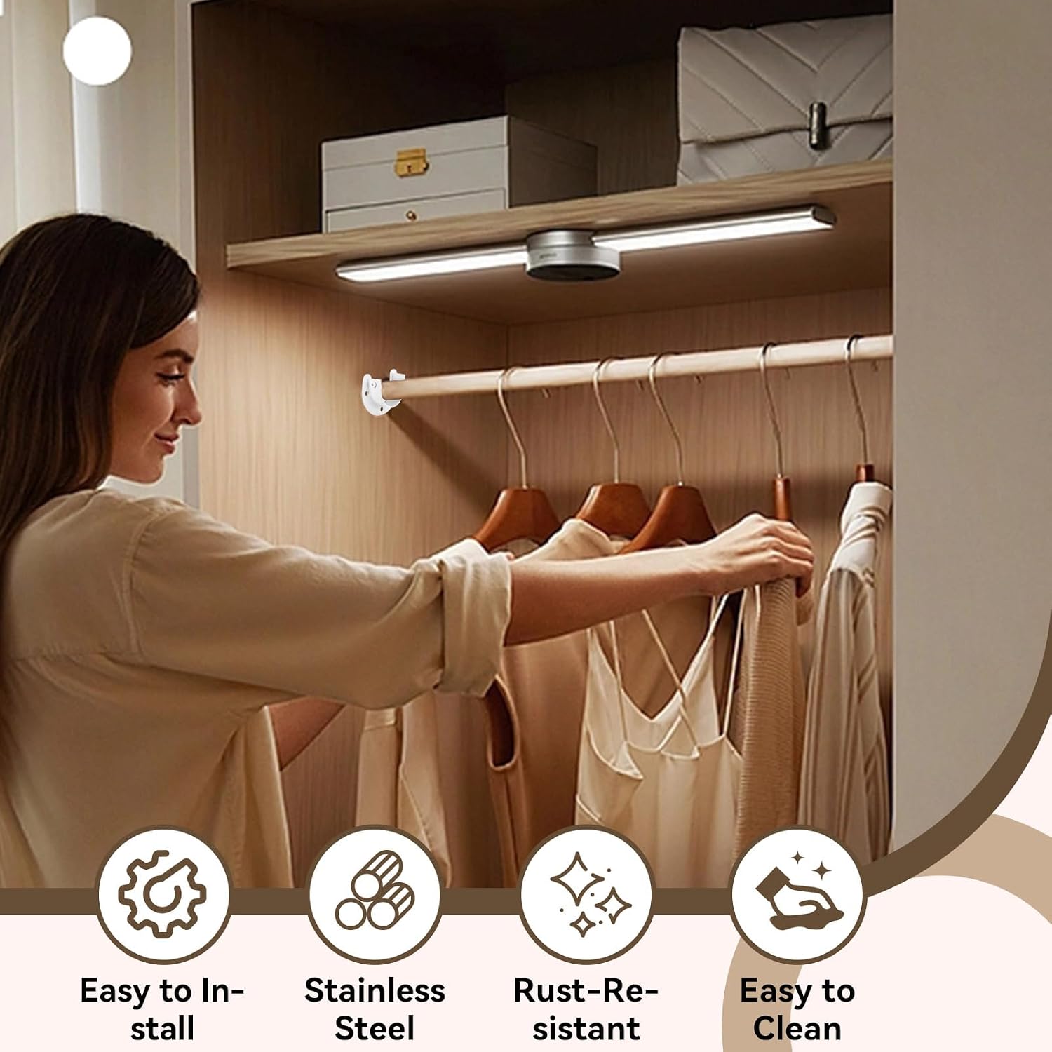 1-1/4" U Shaped Shower Curtain Rod Holder, Heavy Duty Stainless Steel Closet Pole Sockets Rod End Supports Thicken Stainless Steel Pole Sockets Flange Rod Mount Bracket for Wall (10PCS-White)