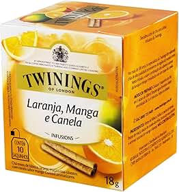 AB Brasil Chá Misto De Laranja Manga E Canela Twinings Com 10 Saquinhos