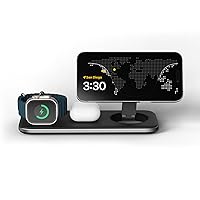 SATECHI Stazione di Ricarica 3 in 1 Qi2, Caricatore Wireless Rapido 15W + 5W