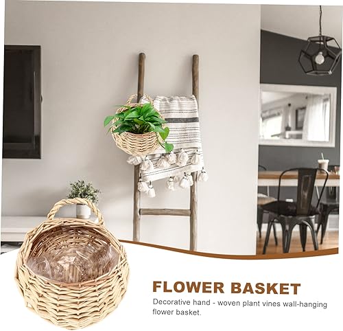 Miniatura 4 de Cesta decorativa de la maceta de la pared de la rota del sostenedor de la