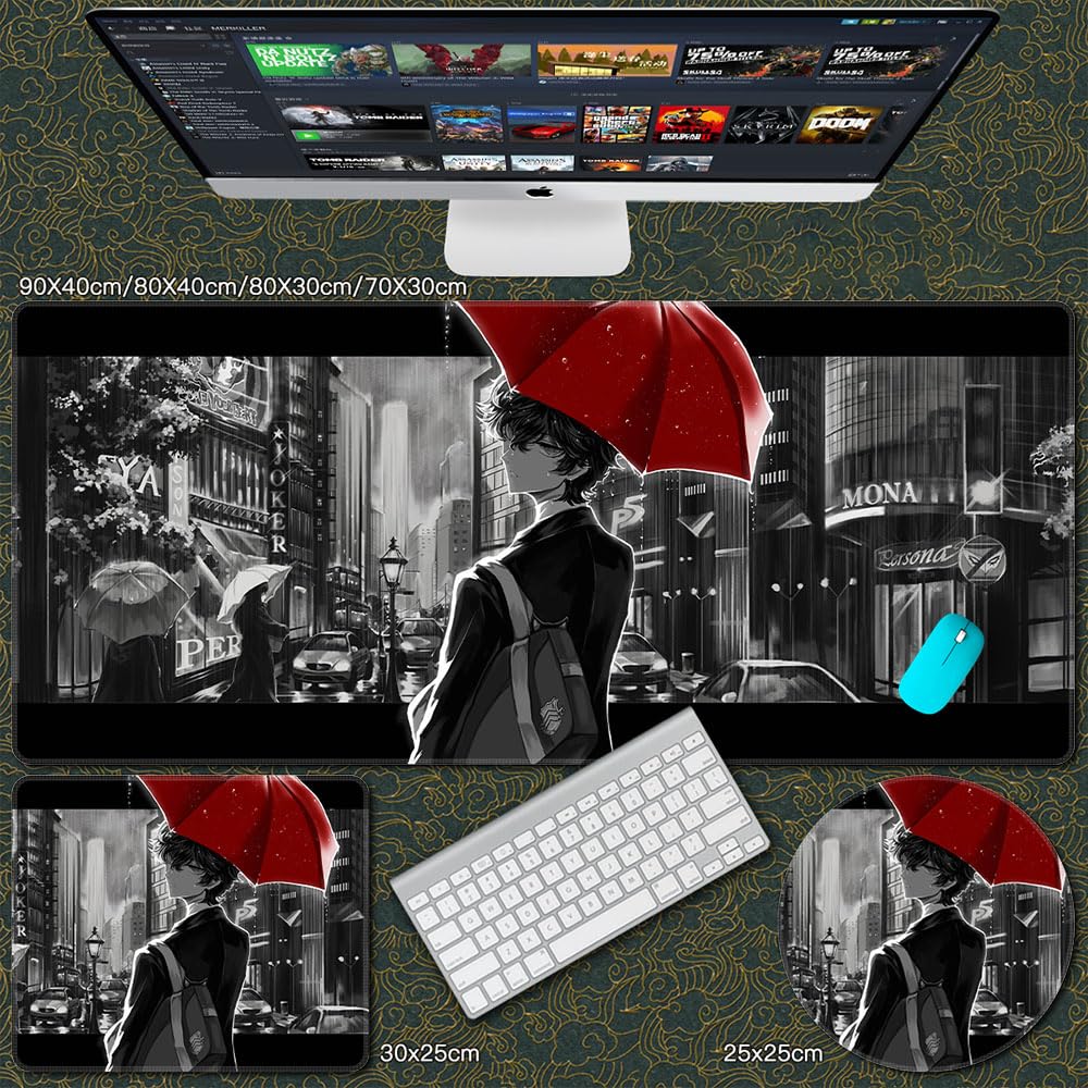 Amazon.co.jp: ペルソナ5 マウスパッド 雨宮蓮 モルガナ 新島真 ゲーム