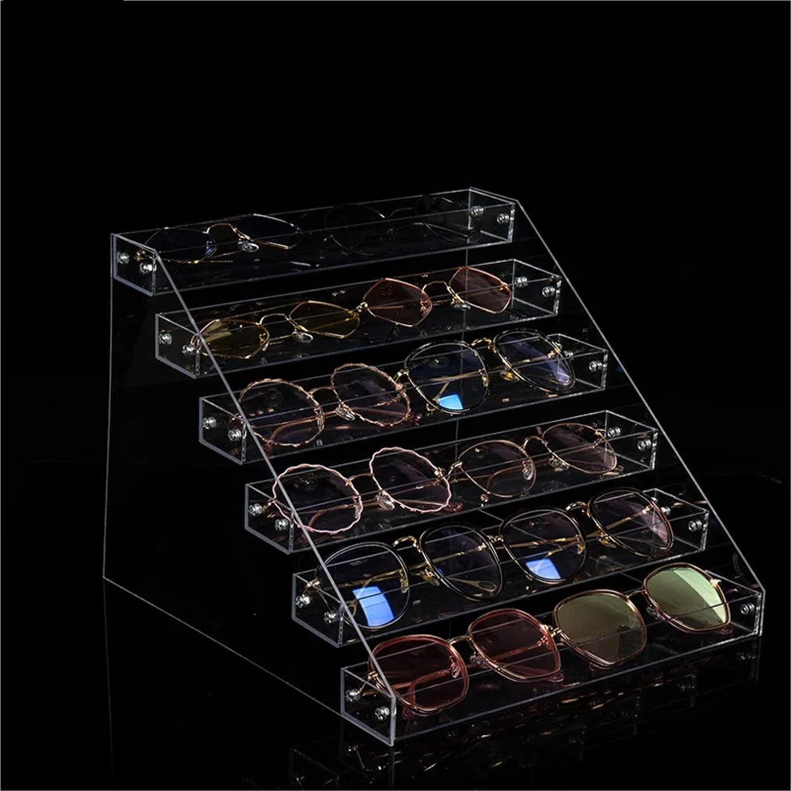 Brillenhalter 3/4/5/6/7 Schichten Sonnenbrillen Brillenständer Brillenregal Halter Rahmen Sonnenbrille Organizer Lagerregal