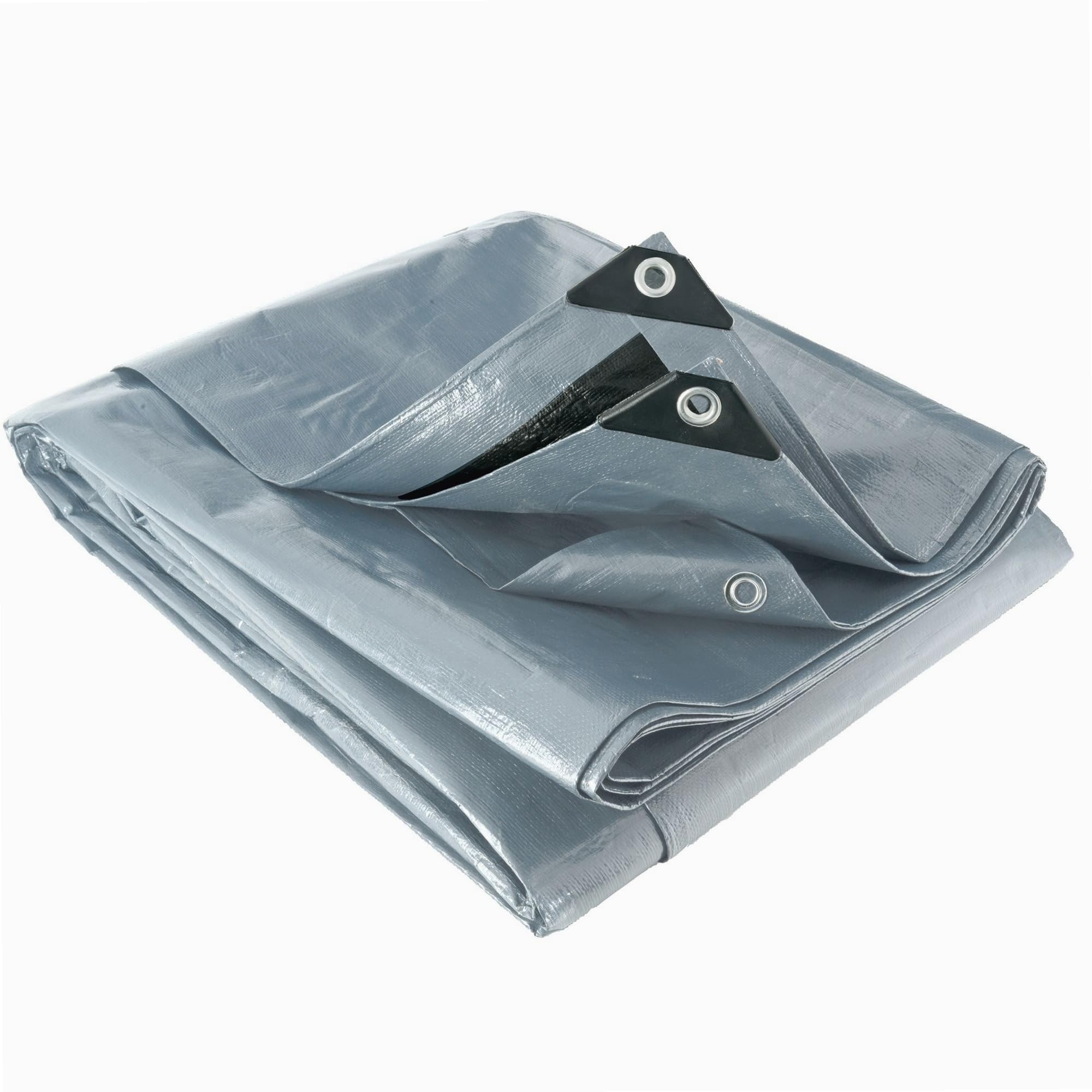 WERKA PRO Lona Multifuncional Gris y Negra 200 g/m2 6 x 10 m