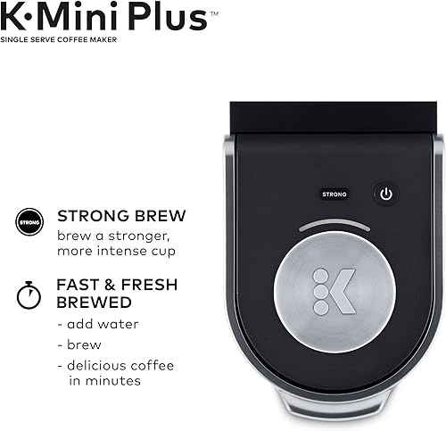 Vista 3 de Keurig K-Mini Plus - Cafetera de cápsulas K-Cup con taza de viaje (1 unidad)