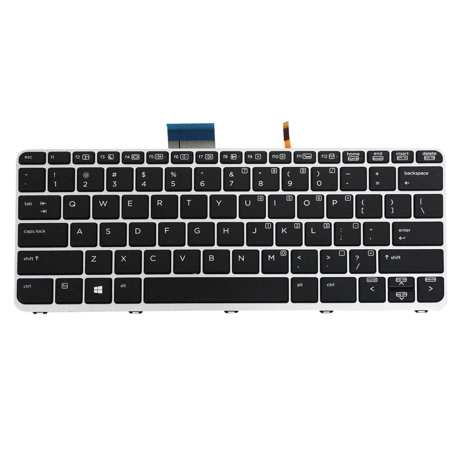 GinTai US English Keyboard Replacement for HP Elite x2 1011 G1 Tablet Backlit 793738-001 752962-001