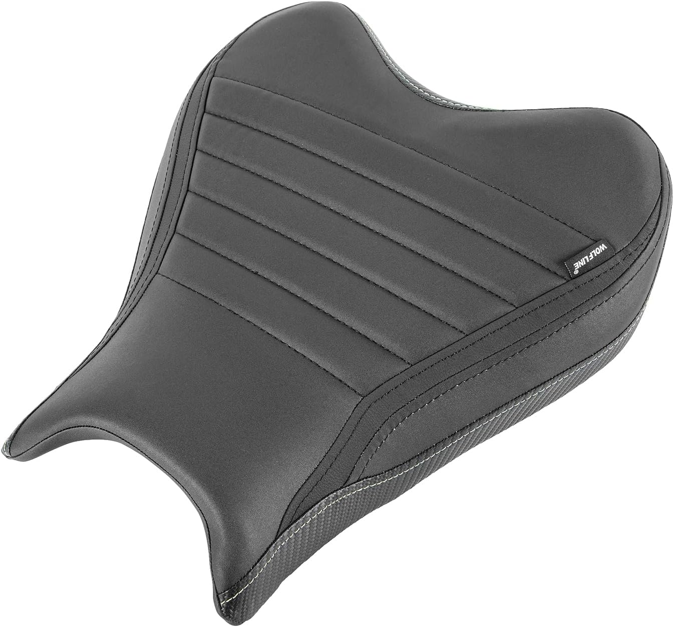 Motorcycle Rider Solo Seat Saddle Cushion Pad Compatible with YZF-R7 YZFR7 2021 2022 2023 2024 Front Driver Pressure Relief Soft Pillion, Black