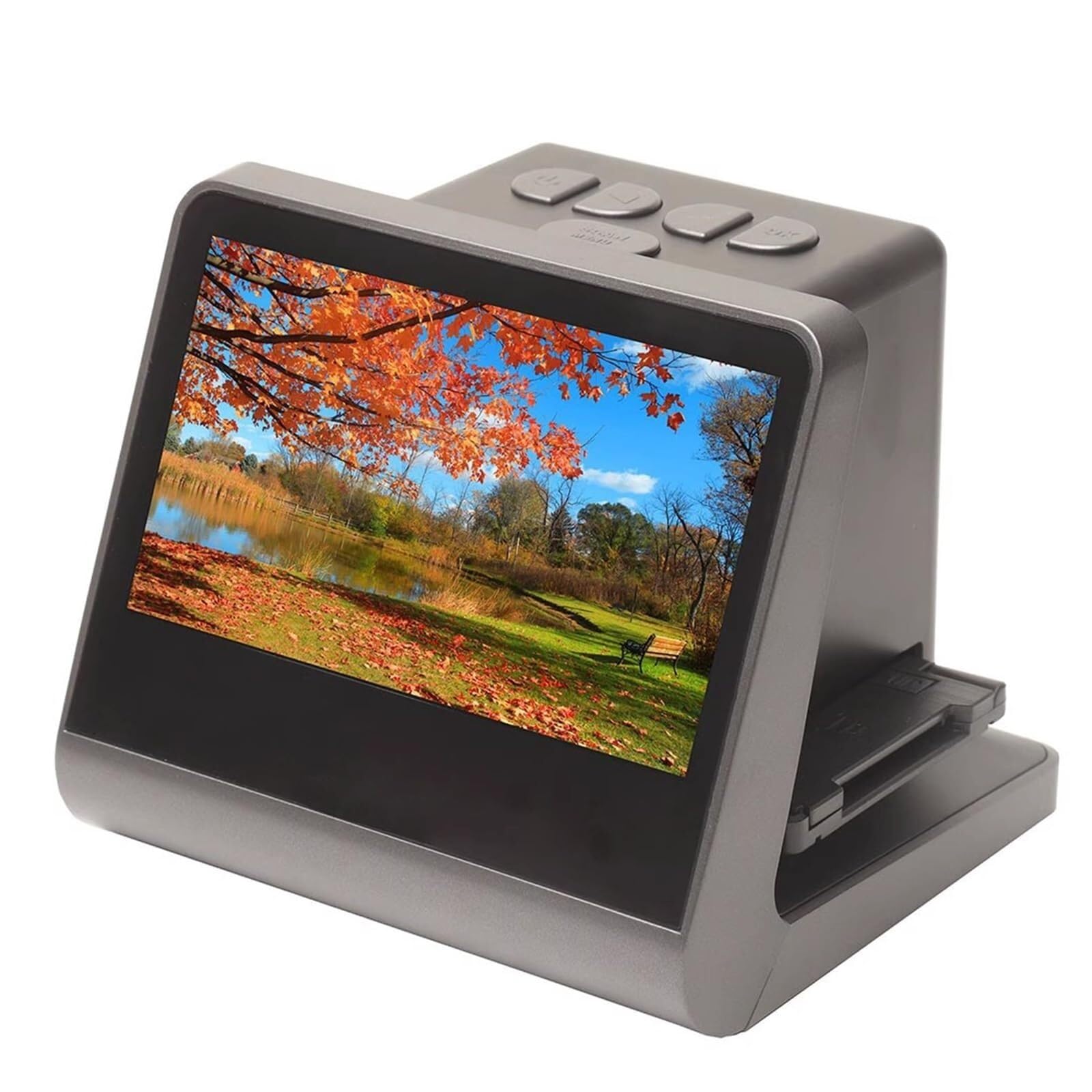 Scanner numérique pour films, scanner de diapositives avec grand écran LCD de 5", négatifs convertibles en couleur et noir et blanc et diapositives de 35 mm, photos JPEG haute résolution de 22 MP
