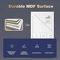 Vista 6 de Puertas correderas de armario con espejo de 60 x 80 pulgadas para dormitorios, espejo corredizo mejorado inastillable, puerta interior con kit