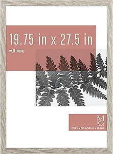 MCS Studio Gallery 19.75x27.5 Poster Frame Grey Woodgrain, Vertical & Horizontal Wall Hanging Large Picture Frame for Photos, Posters & Art Prints (1-Pack)
