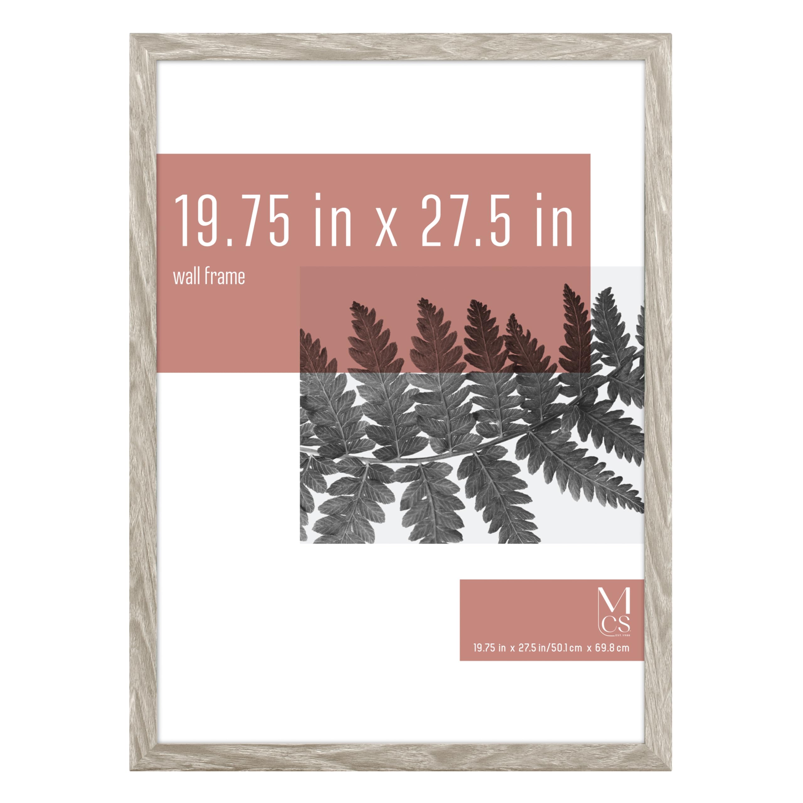MCS Studio Gallery 19.75x27.5 Poster Frame Grey Woodgrain, Vertical & Horizontal Wall Hanging Large Picture Frame for Photos, Posters & Art Prints (1-Pack) โ image 1