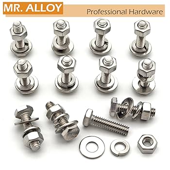 Amazon | MR. ALLOY 1/4-20ボルト ナット ワッシャーキット 12