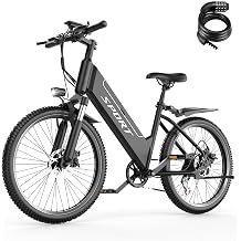 Misodo Electric Bike for Adults, 1500W Peak E-Bike with 48V 12Ah Removable Battery, 26" Tires Electric Mountain Bike, Up to 65 Miles 25MPH, Electric Bicycle for Commute, Front Fork Suspension
