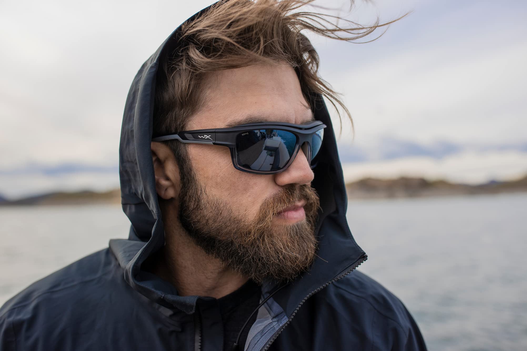 Wiley X WX Ozone - Gafas de sol polarizadas para hombre, ideales para actividades al aire libre, pesca y bicicleta, protección 100% UVA/UVB