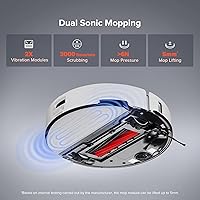 Vista 4 de roborock S8 Pro Ultra Robot Vacuum and Mop, Auto-Drying, Self-Washing, Liftable Dual Brush & Sonic Mop, 6000Pa Suction, Self-Refilling