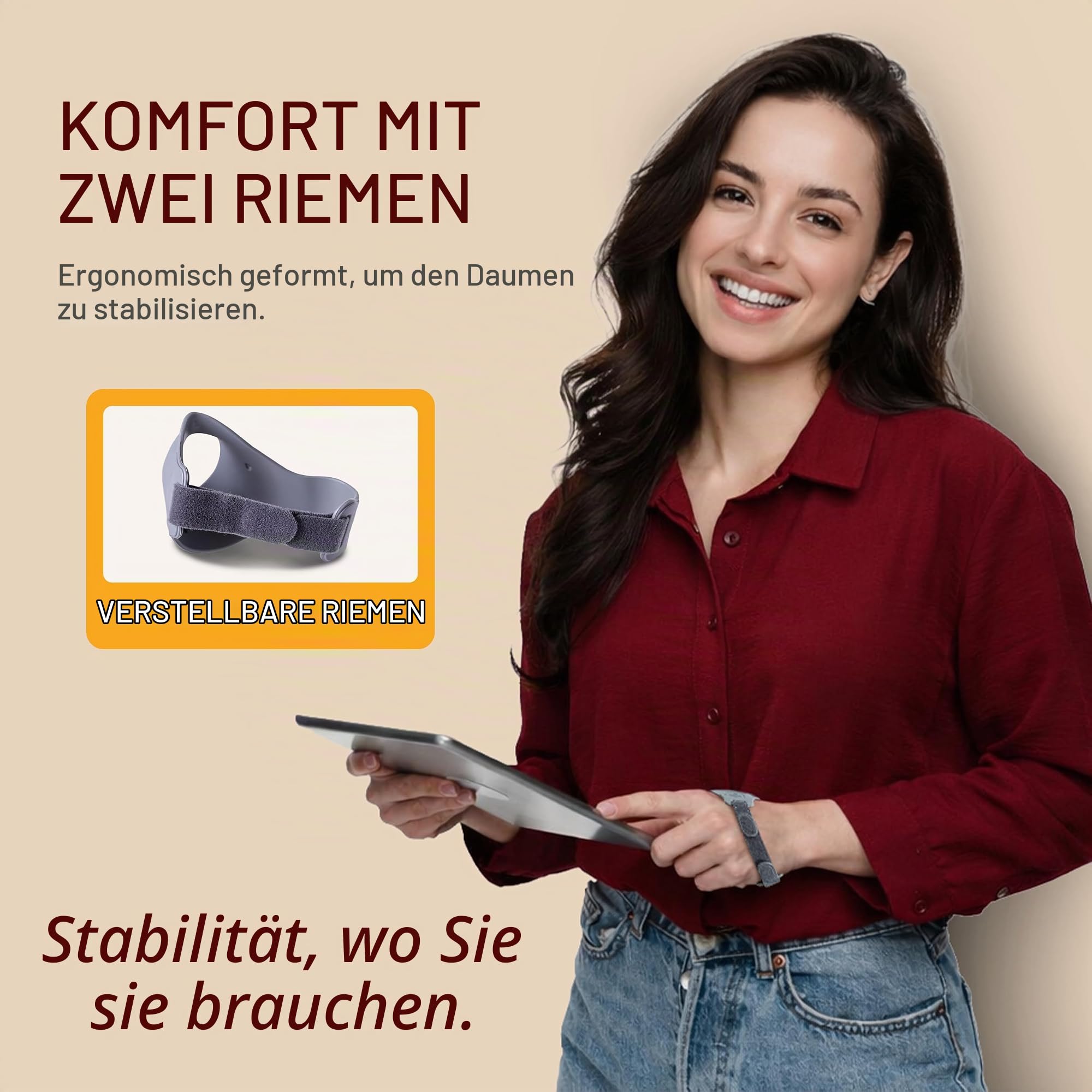 Bort RhizoFlex® Daumen-Ringorthese 1 grau links