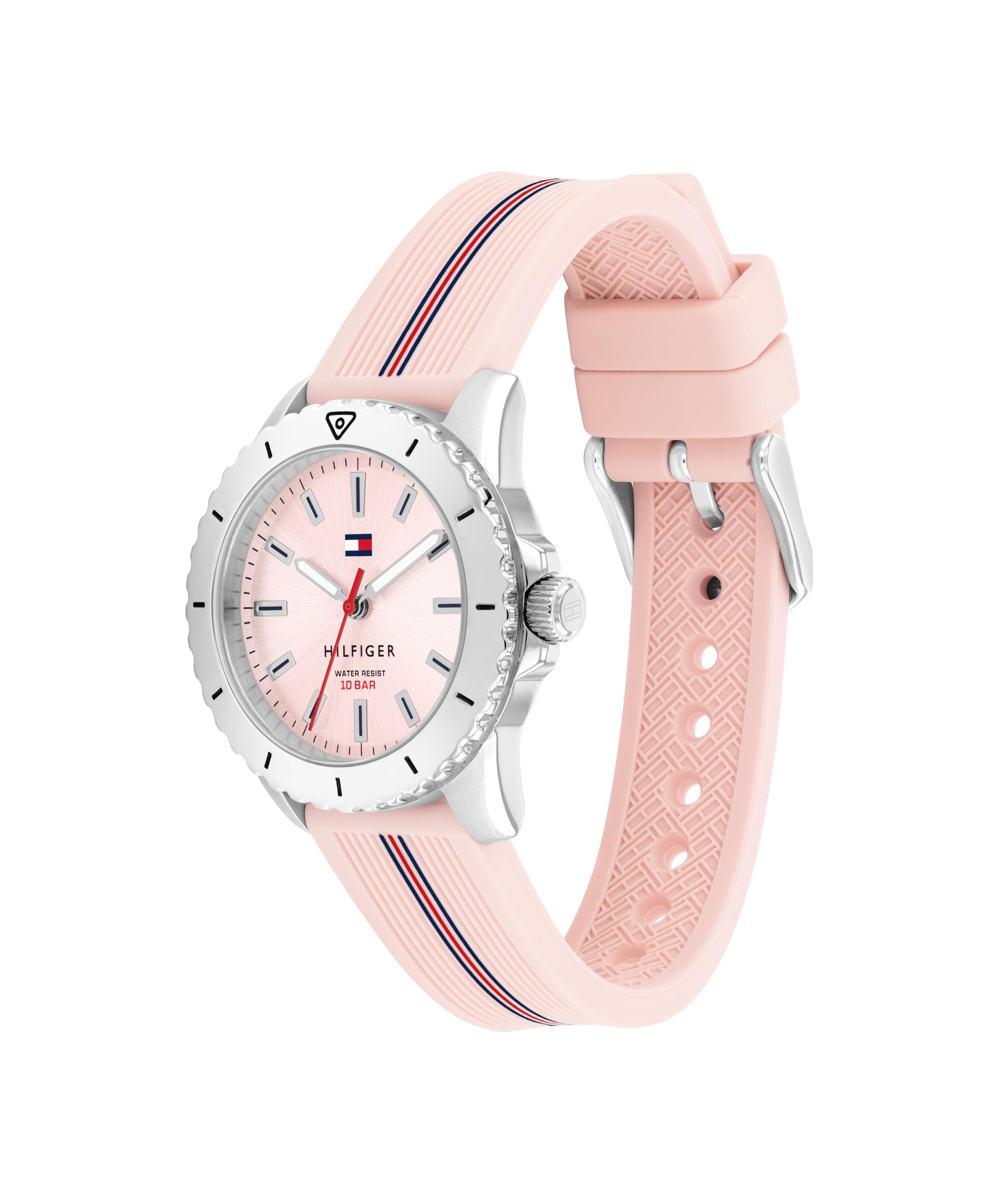 Tommy Hilfiger Orologio con Movimento al Quarzo a Tre Lancette per i Giovani con Cinturino in Acciaio Inossidabile o in Silicone