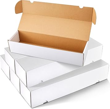 Sepamoon 6 Pack 800 Count Trading Card Storage Box Trading Organizer Game Sport Cardboard Box Collectible for Baseball Football Basketball Card Storage Protection 15 x 3 x 4-1/8 Inch
