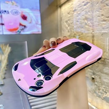 携帯電話ケース iPhone 16用 保護ケース かわいい 3D カワイイ カメラレンズプロテクター カバー 電話ケース シリコン iPhone 16対応 幅ピンク