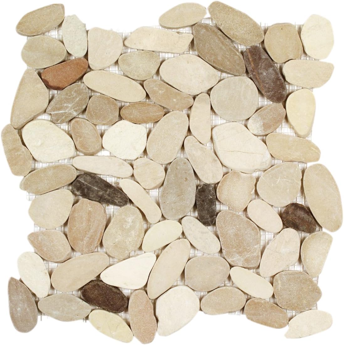 House of Mosaics BRIGHTONSP10 300 x 300 mm Brighton Mosaic Tile Sheet - White