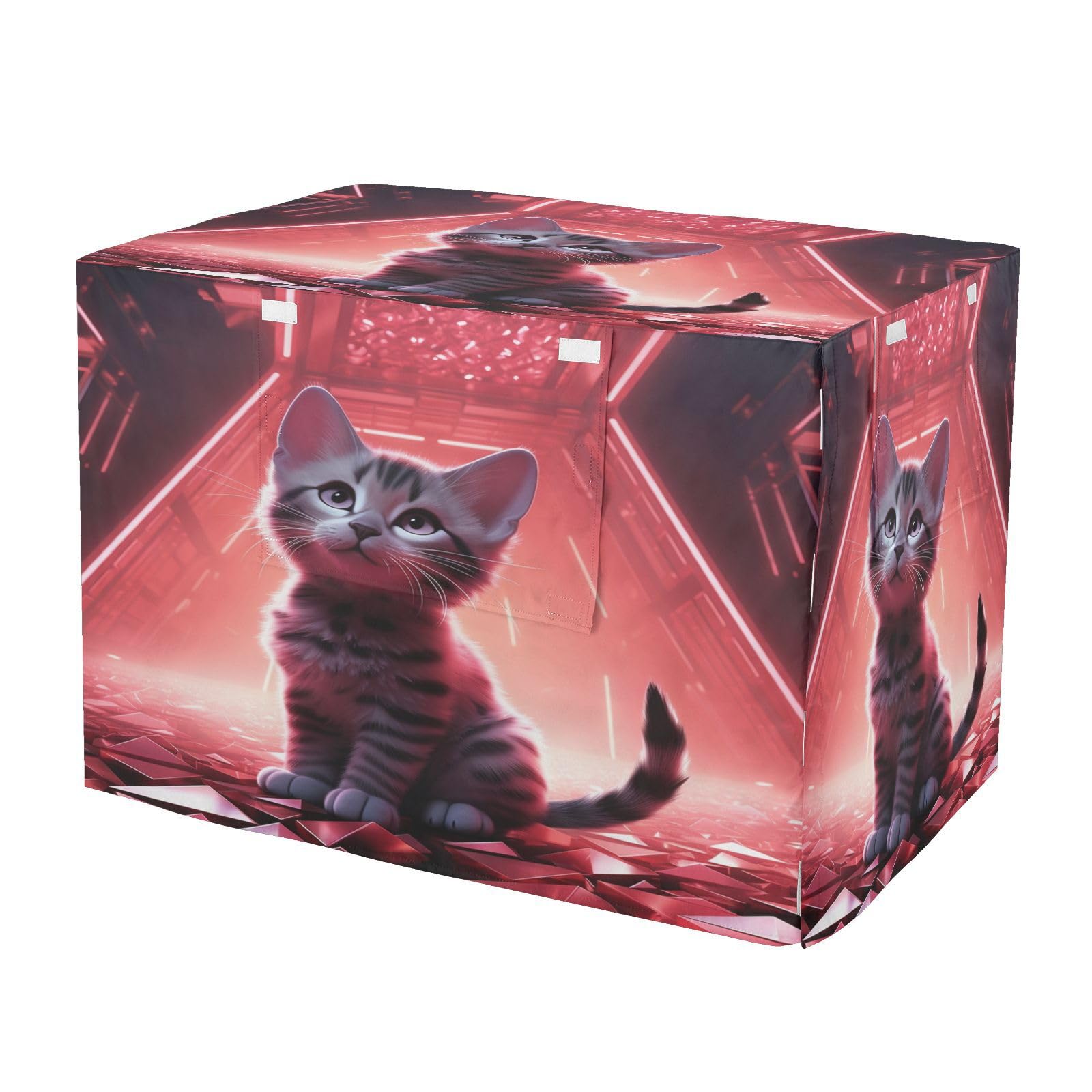 Housse pour cage chien et chat imperméable au motif étoilé idéale pour le camping et le salon