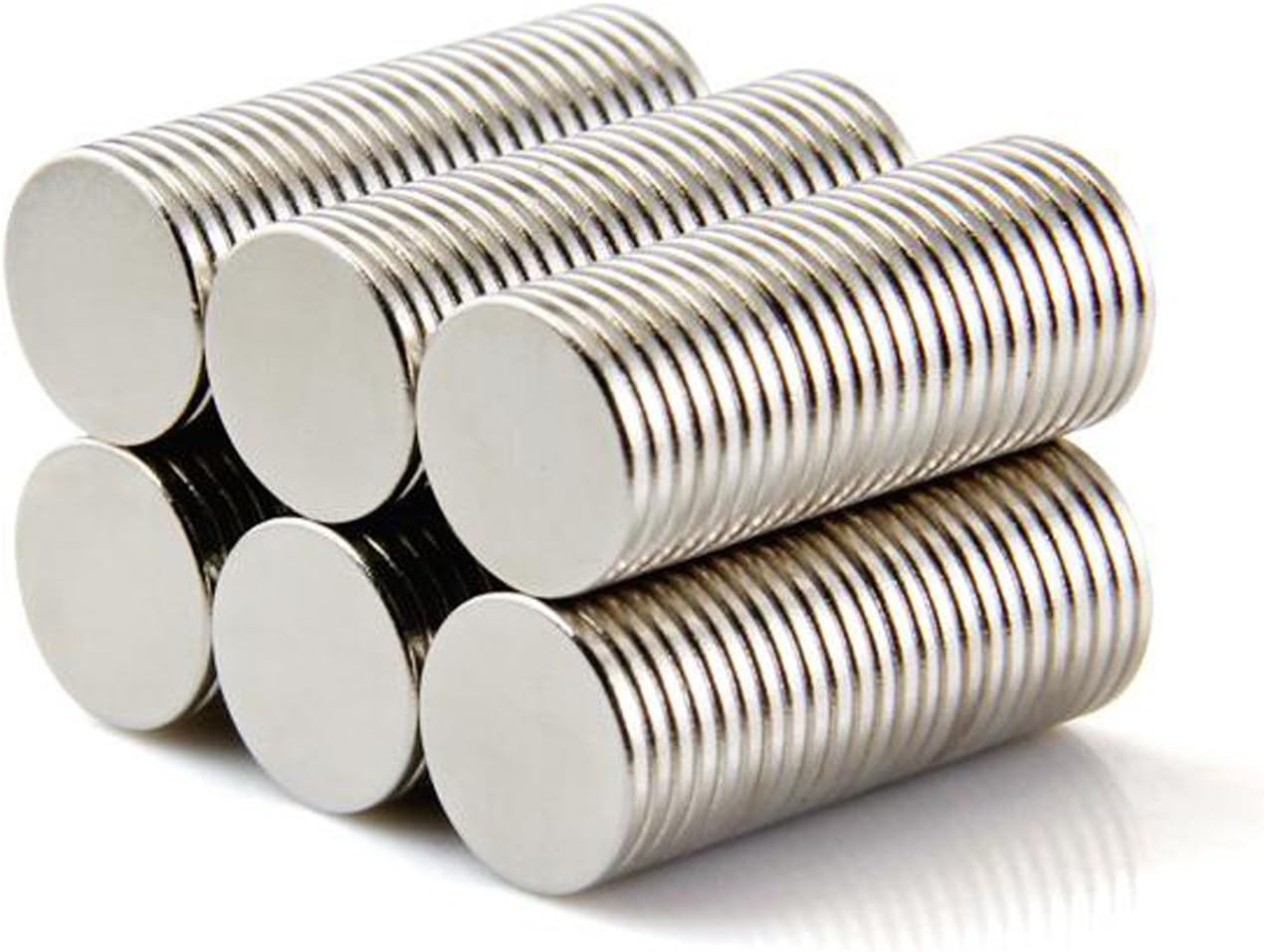 wotoy60 Pieces 10 x 1mm DIY Personalized Refrigerators Magnets for Fridge Door Whiteboard Map Bulletin Boards