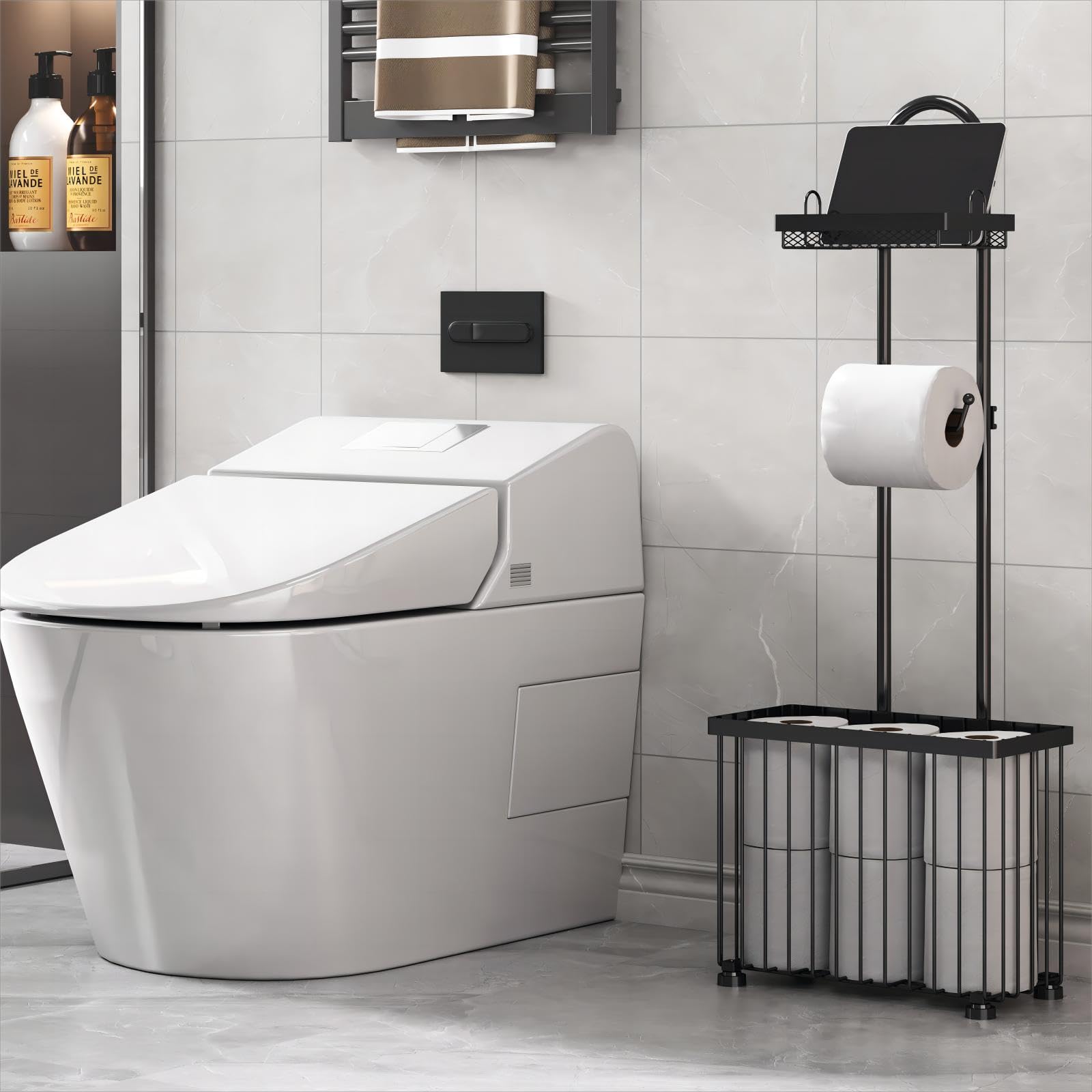 Amazon.com: X-cosrack Freestanding Toilet Paper Holder Toilet