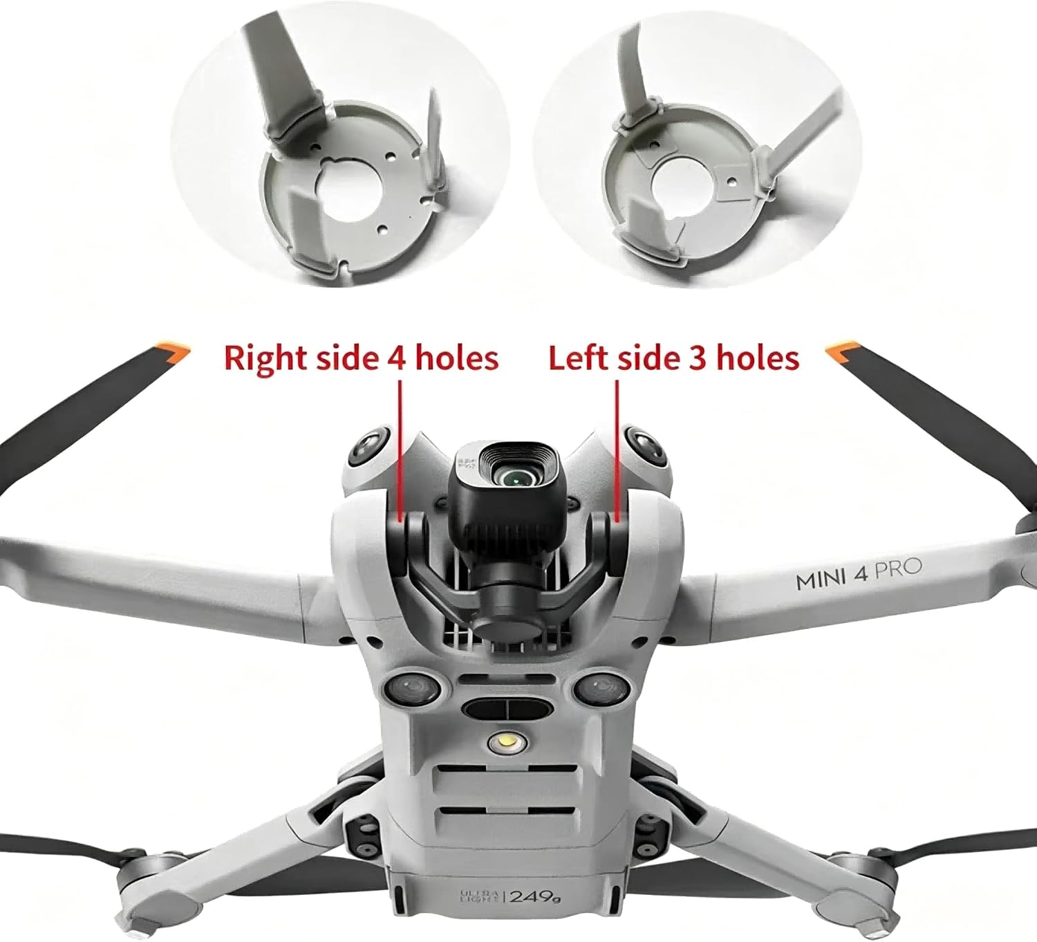 Replacement Gimbal Damping Pads for DJl Mini 4 Pro, Includes Repair Tools (2 Pads, Left & Right) image 2