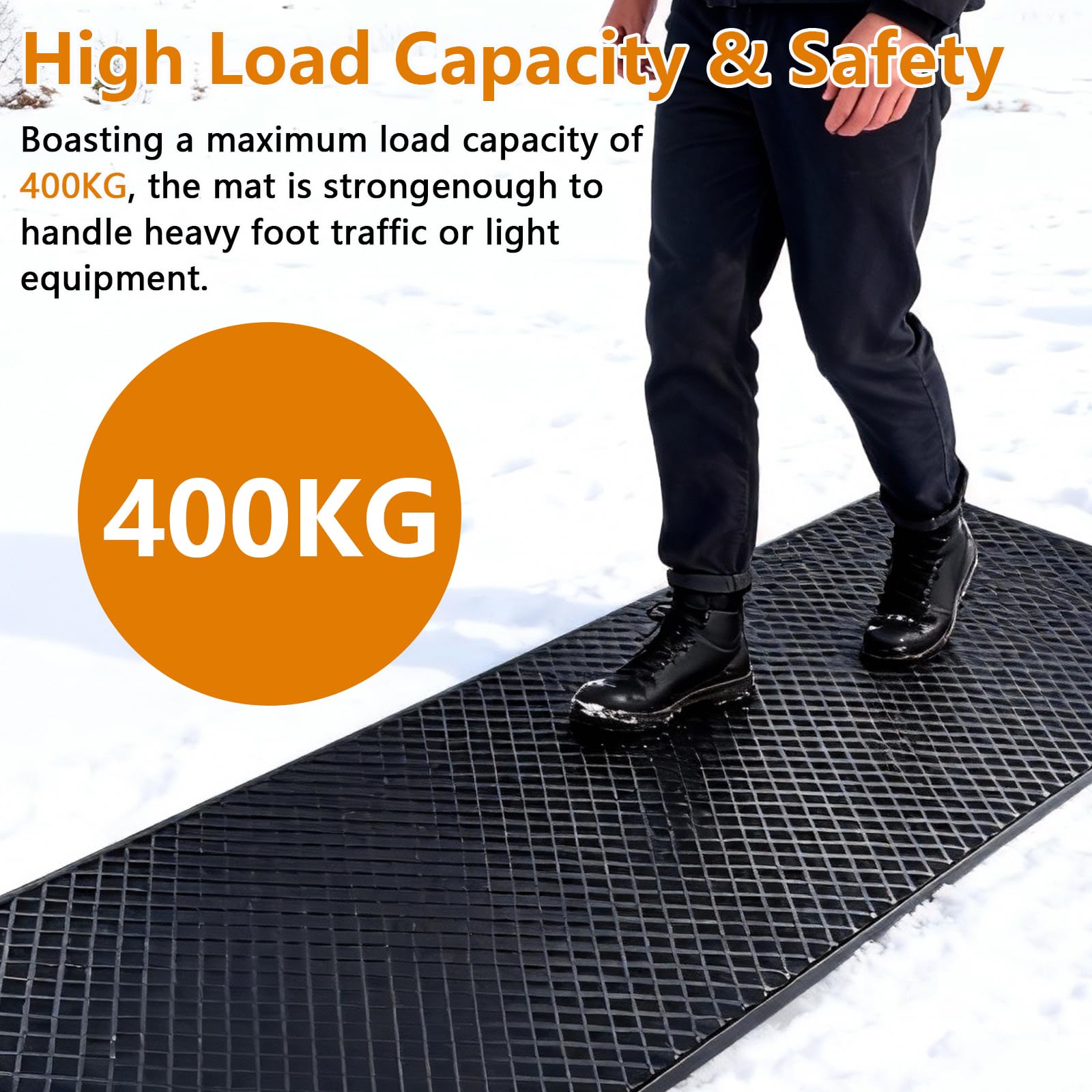 Tapis de fonte de la neige pour marches d'escalier, tapis chauffants pour déneigement en hiver