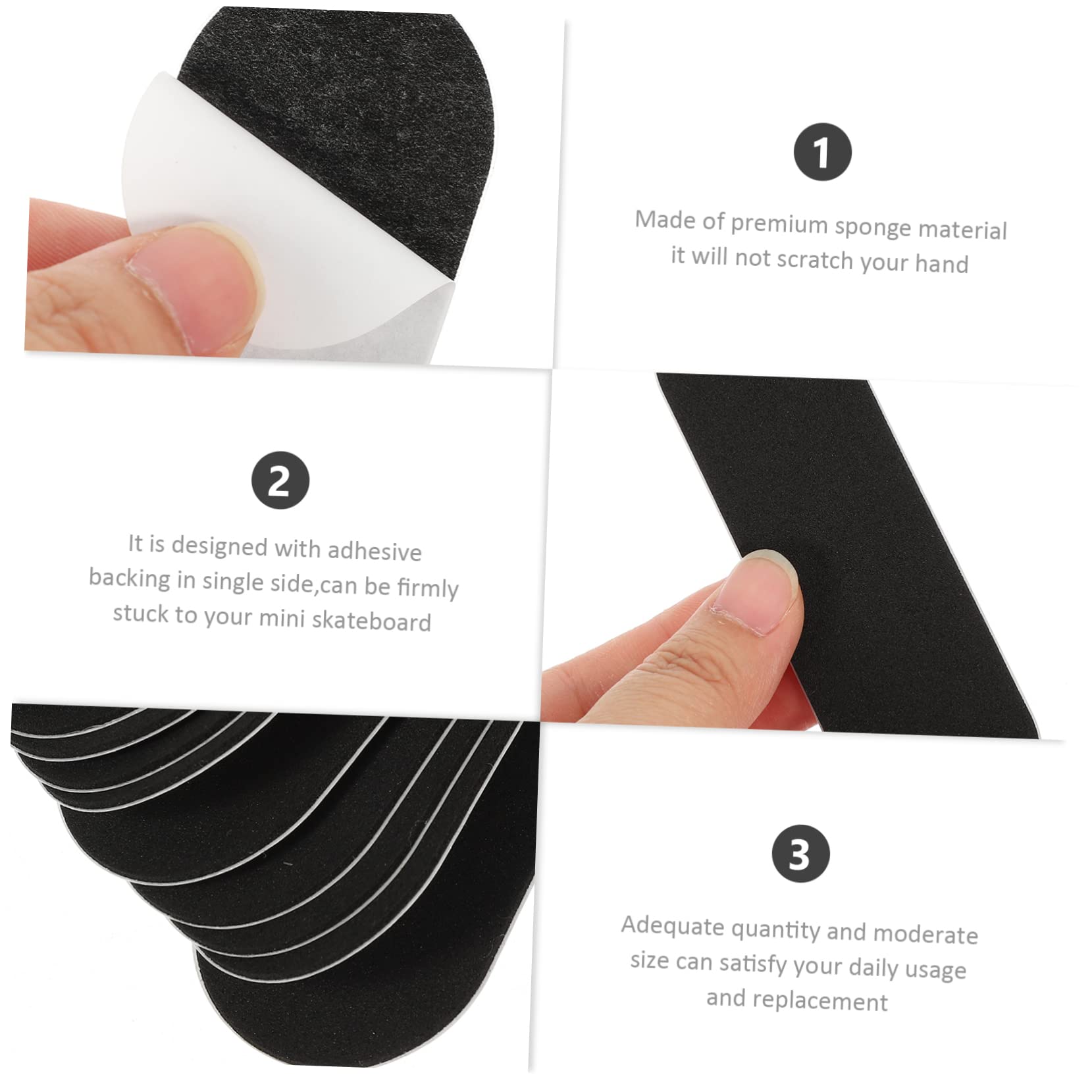JOINPAYA 10 Grips Mousse Antidérapants Pour Planche à Doigts – Autocollants Adhésifs Super Faciles à Poser