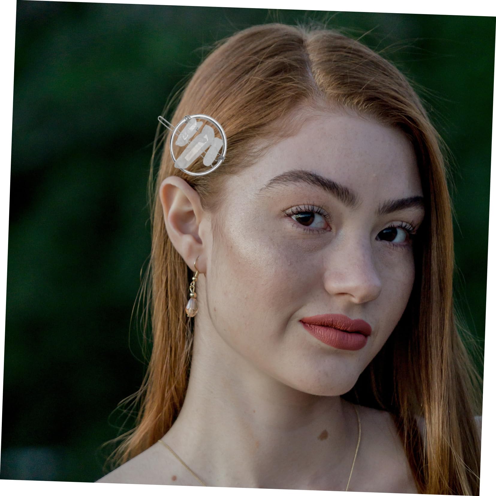 minkissy 5piezas Horquilla Geométrica De Cristal Para Mujer Accesorio De Pelo Elegante Pinza De Pelo Diseño De Círculo Decoración Para Peinados De Fiesta y Ocasiones Especiales