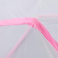 Vista 8 de Mosquitera plegable para dormitorio, 49.2 x 27.6 x 19.7 in, portátil, fácil de almacenar, ligera (rosa)