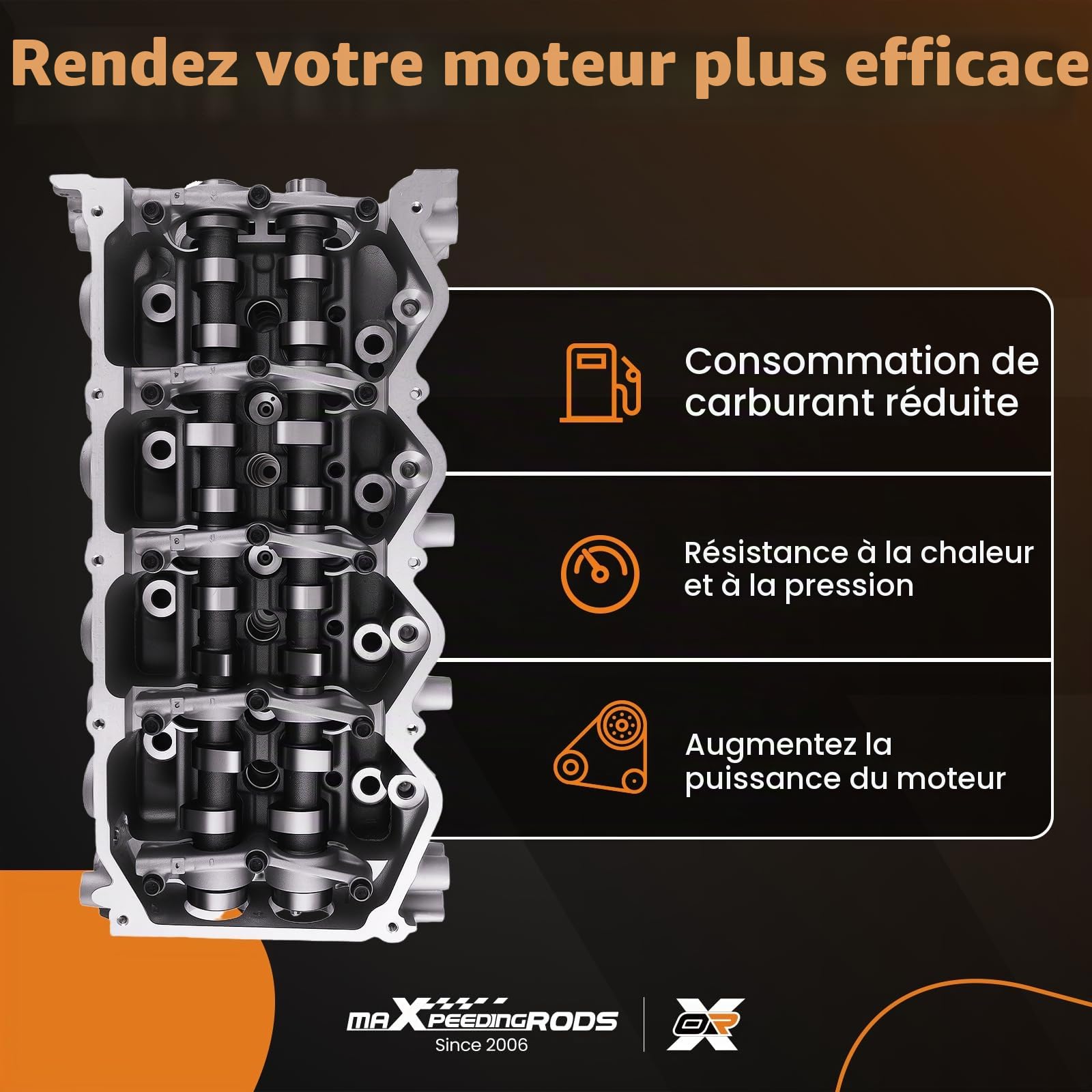 maXpeedingrods Culasse complète pour Nissan NP300 Navara D40 2.5 dCi Pick-up Cabstar 2.5L YD25 11039EB30A