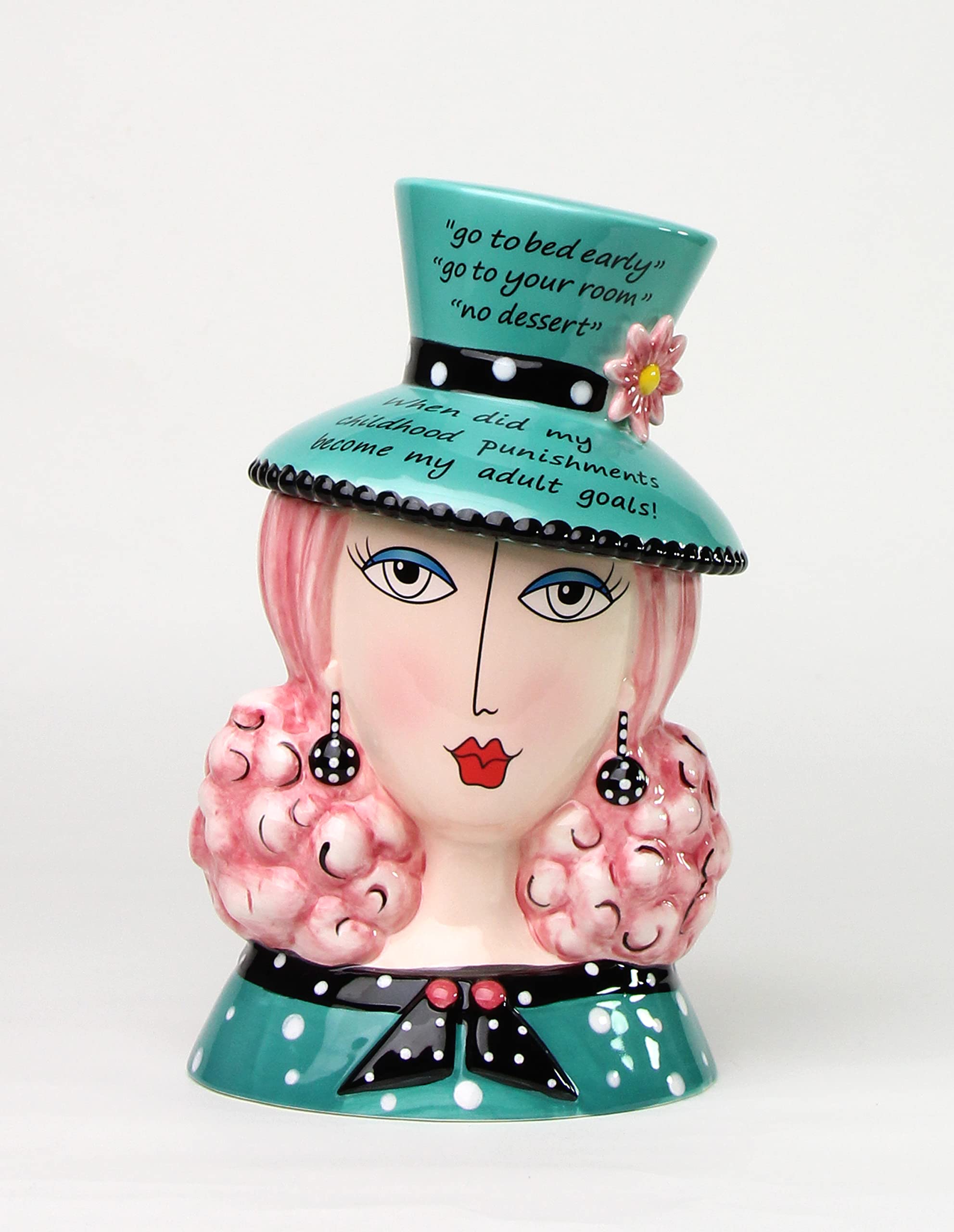 Cosmos Gifts 62613 DollyMama Lady Cookie Jar by Joey LLC. "When did my childhood punishments become my adult goals!"