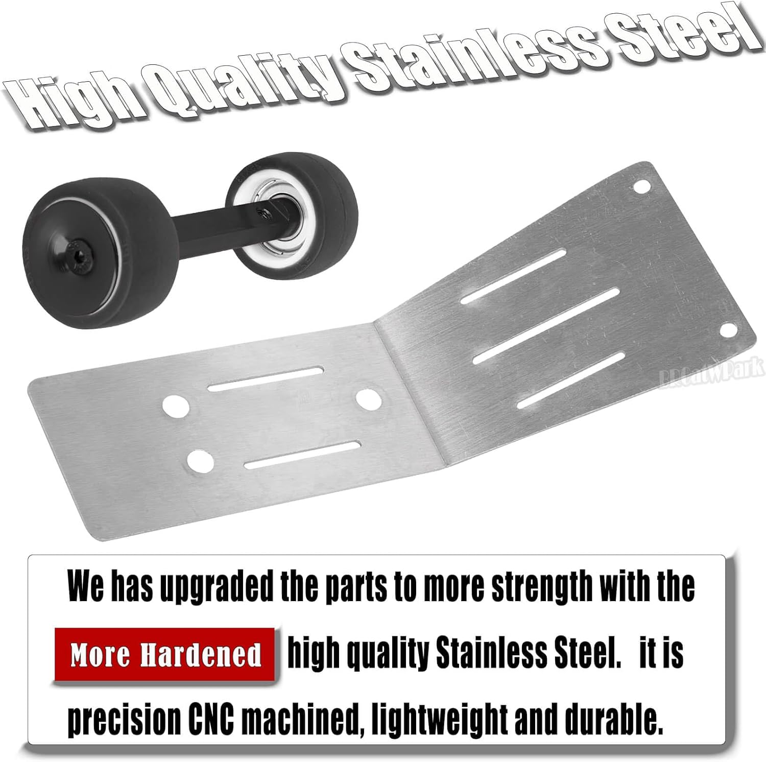 Wheelie Bar Set Upgrades Part for 1/16 Mini Maxx 4WD RTR Brushless Monster Truck (#107154-1),RC Aluminum Wheelie Bar Set Hop Up,Black